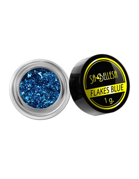 Flakes di pigmento colorati blu per decorazioni nail art