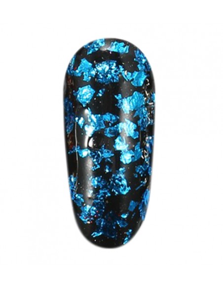 Fiocchi di pigmento colorati blu azzurri per decorazioni nail art