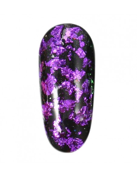 Fiocchi di pigmento colorati viola per decorazioni nail art