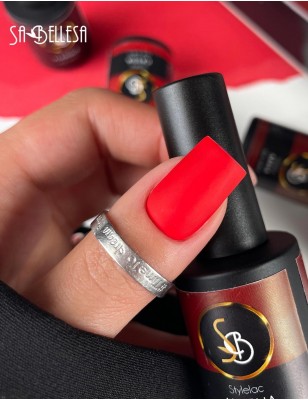 Smalto semipermanente rosso brillante - Aurelia