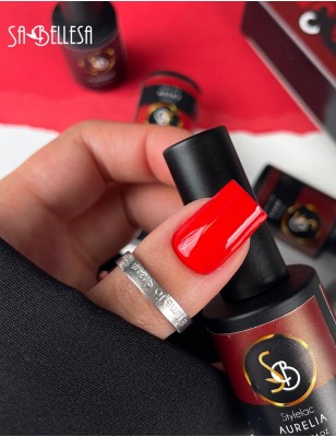 Smalto semipermanente rosso brillante - Aurelia
