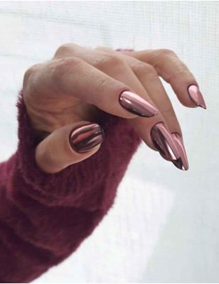 Polvere effetto specchio Rose Gold