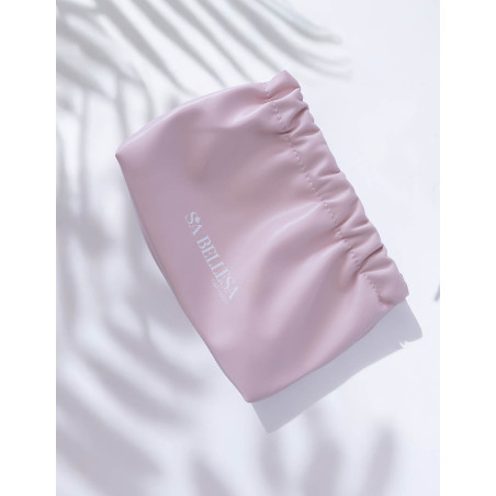 Pochette rosa in eco-pelle