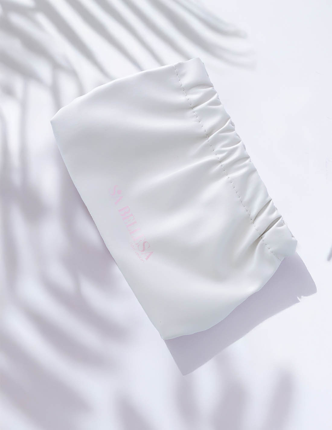 Pochette beige in eco-pelle