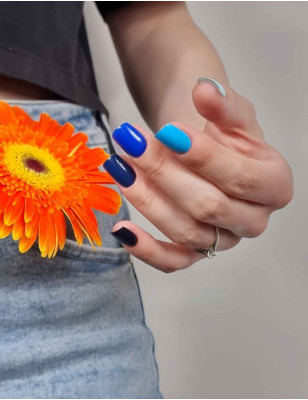 Smalto semipermanente blu fresco Ushuaia