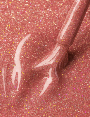 Smalto semipermanente multicolor rosa e oro glitterato - Gold Rock