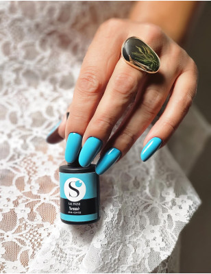 Smalto semipermanente blu acqua pastello - Nennè