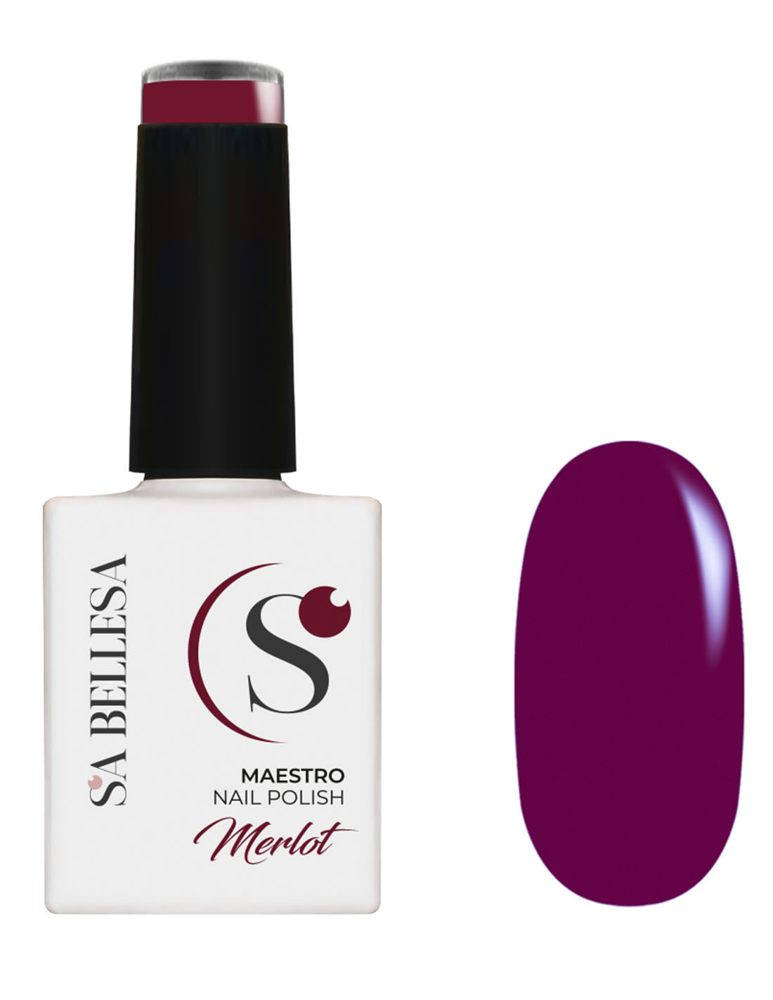 Smalto semipermanente viola melanzana - Merlot