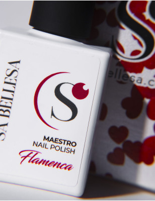 Smalto semipermanente rosso fuoco – Flamenca