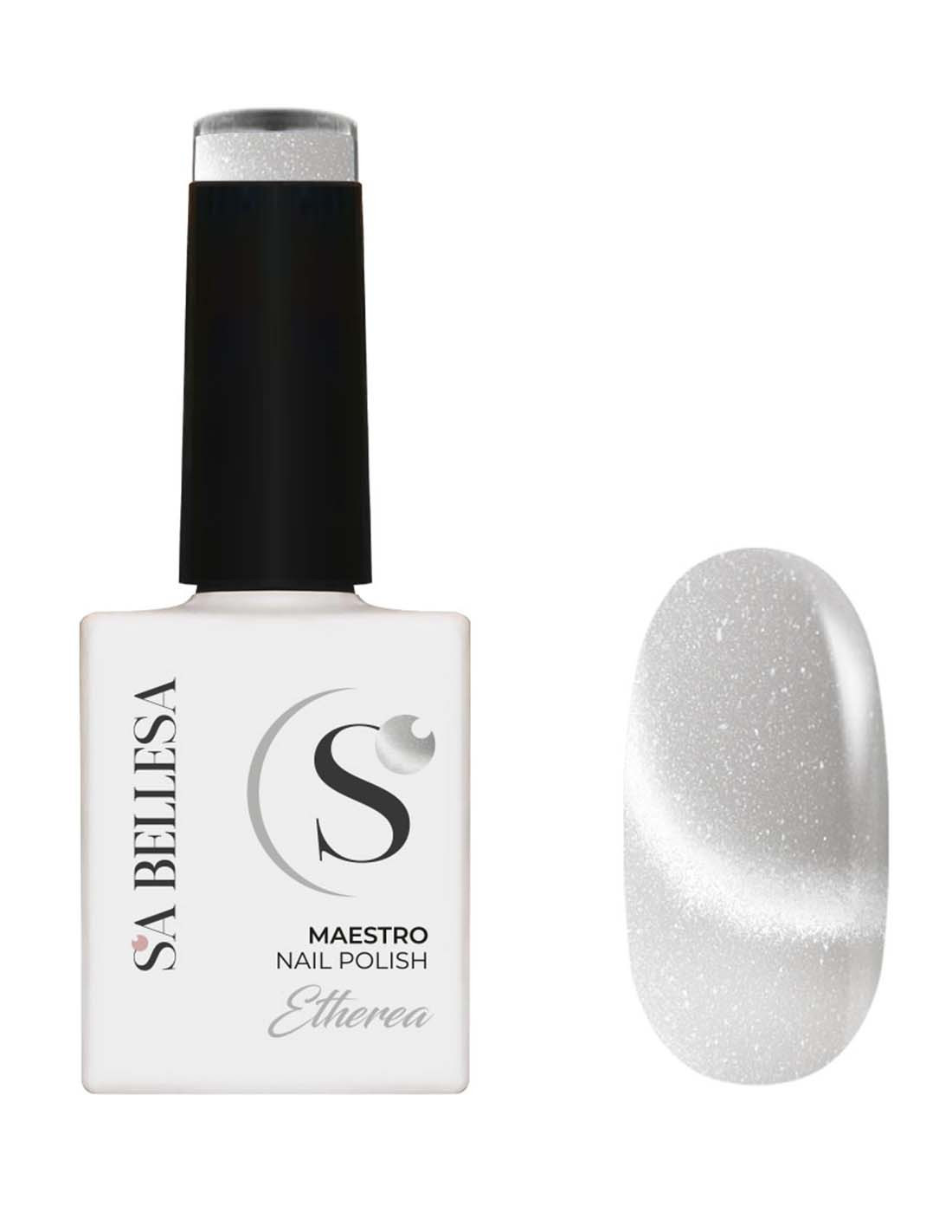 Smalto semipermanente cat eye grigio argento - Etherea